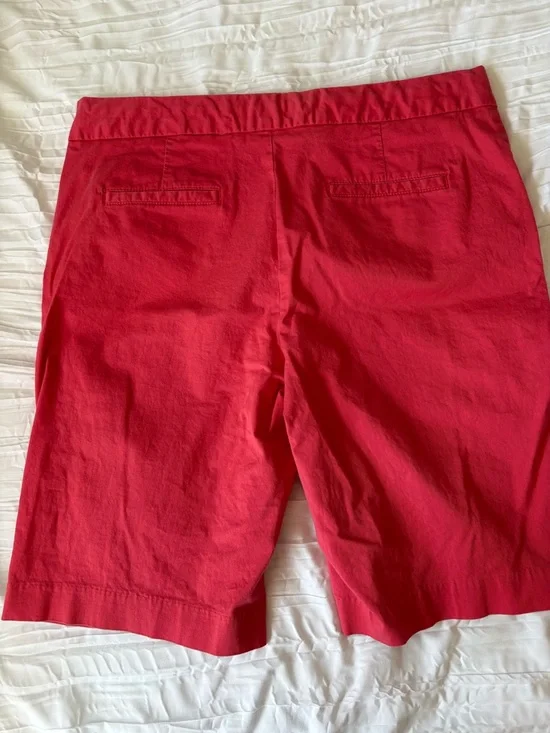 Nautica Women’s Cherry Red Bermuda Shorts - Picture 3 of 4